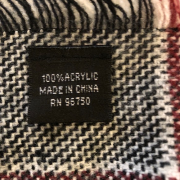 NWOT Just Jamie Houndstooth Plaid Frayed Trim - Picture 4 of 5